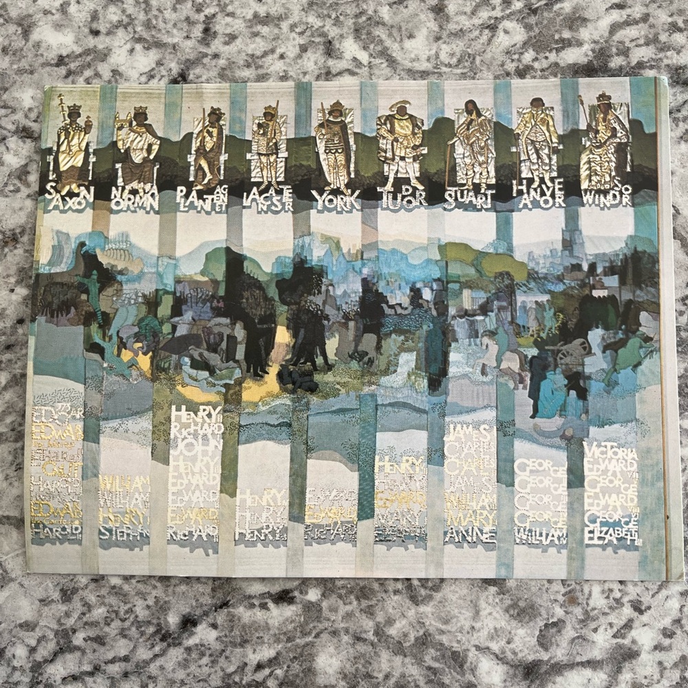 5/$25 1000 Years of English Monarchy Vintage Postcard